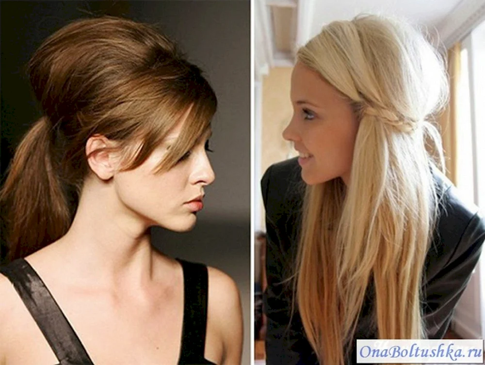 Glattes Haar mit gekämmten Haaren