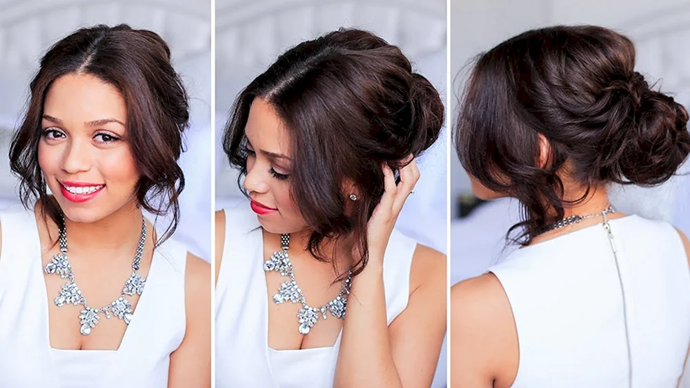 Einfache Frisuren für mittleres Haar