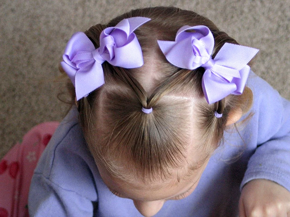 Bow bun Frisuren für lange Haare