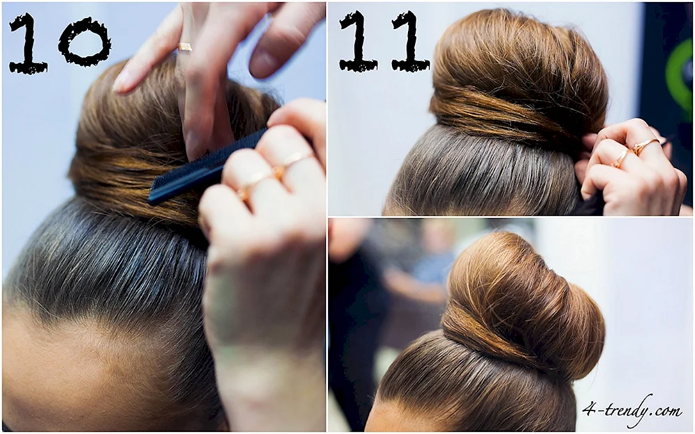 Duttfrisuren für langes Haar mit Dutt