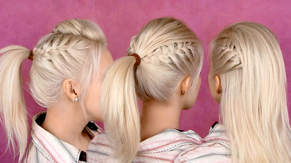 Frisuren für Mädchen mit langen Haaren Canekalon-Pferdeschwanz