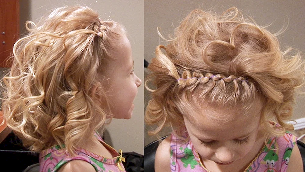 Haar mit Stirnband für Mädchen