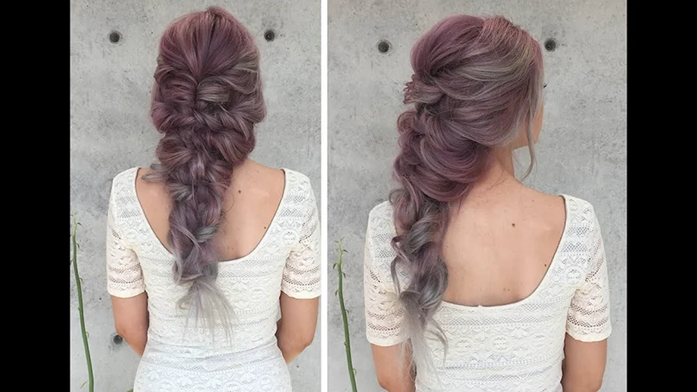 Frisuren mit mittleren Zöpfen