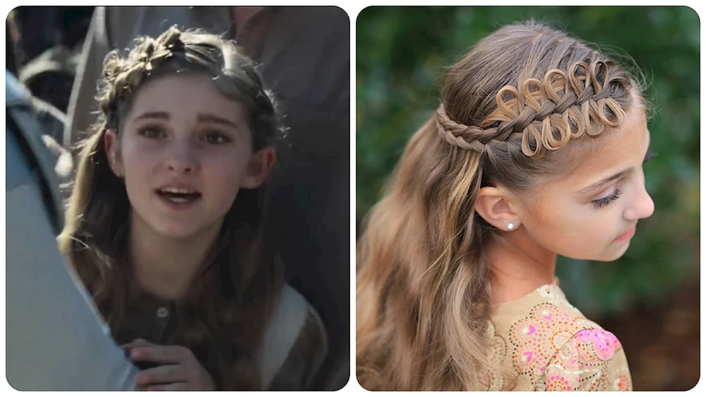 Elfenfrisur. Tiara