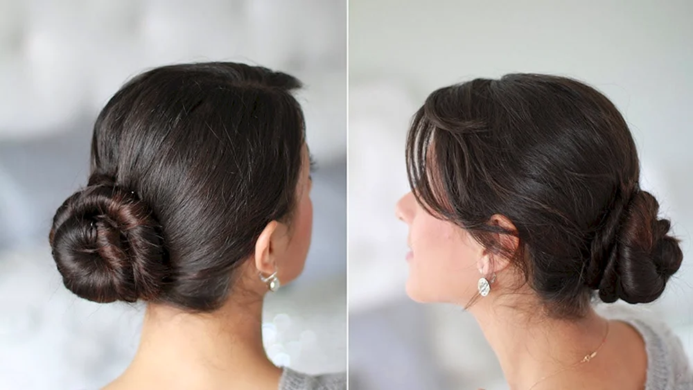 Duttfrisuren am Hinterkopf