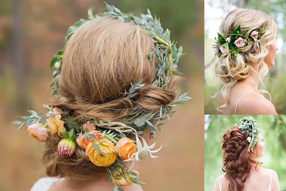 Braut mit Blumen