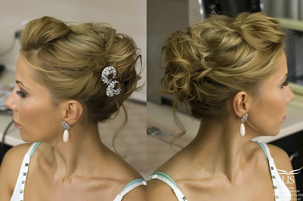 Haarschnitt Hochsteckfrisuren für mittleres Haar