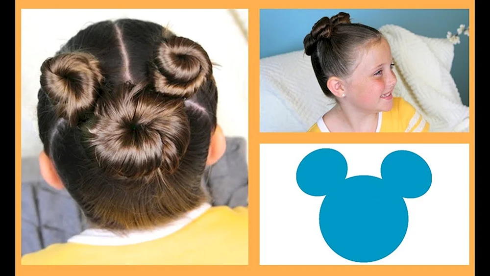 Mickey Mouse Ohren Frisur
