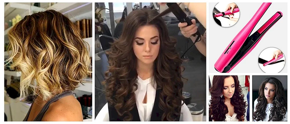 Lange Locken mit dem Glätteisen