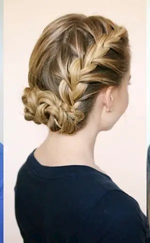 Poolfrisur für lange Haare