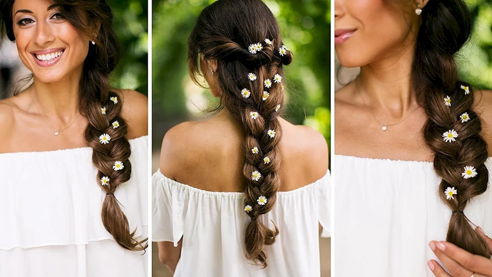 Frisur im griechischen Stil