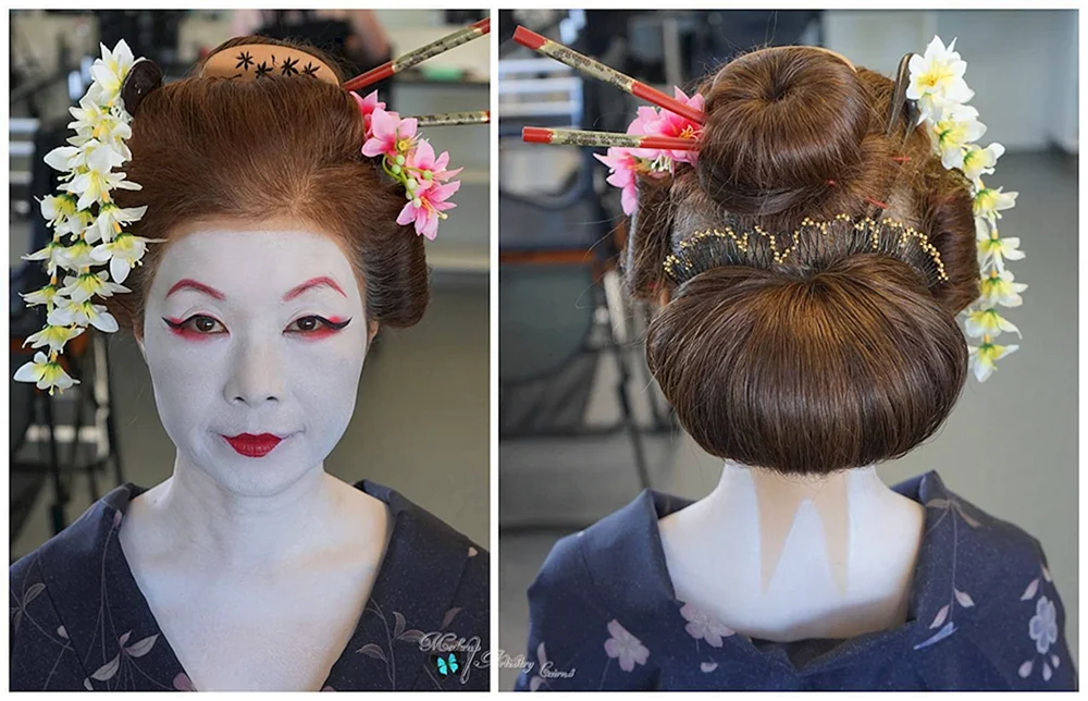 Japanische Stil-Frisuren