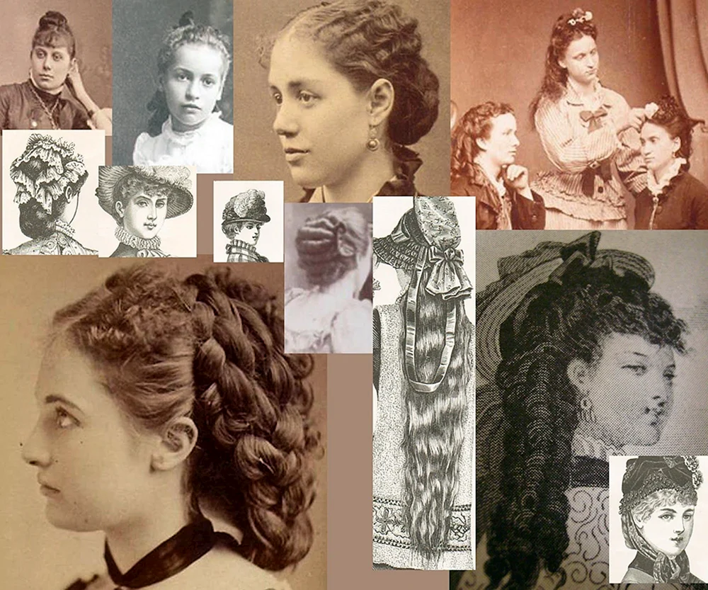 Frisuren des viktorianischen Englands im 19. Jh.