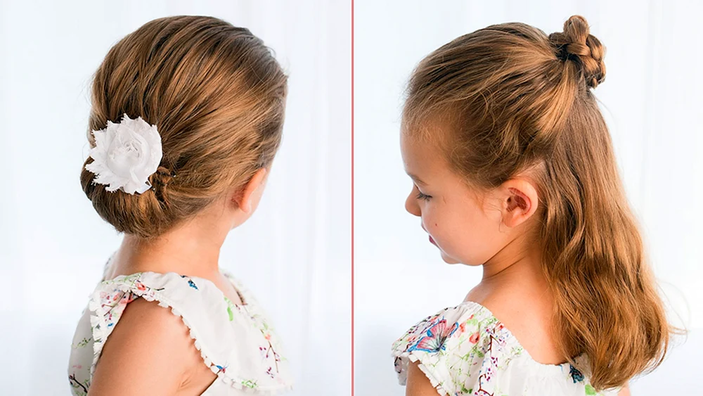 Schöne unkomplizierte Frisuren für Mädchen