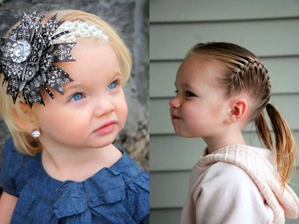 Mädchenfrisuren für Kinder mit kurzen Haaren
