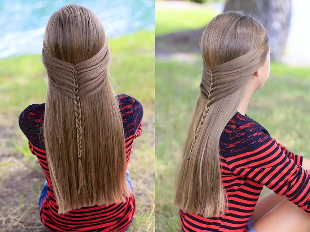 Mädchenfrisuren für lange Haare