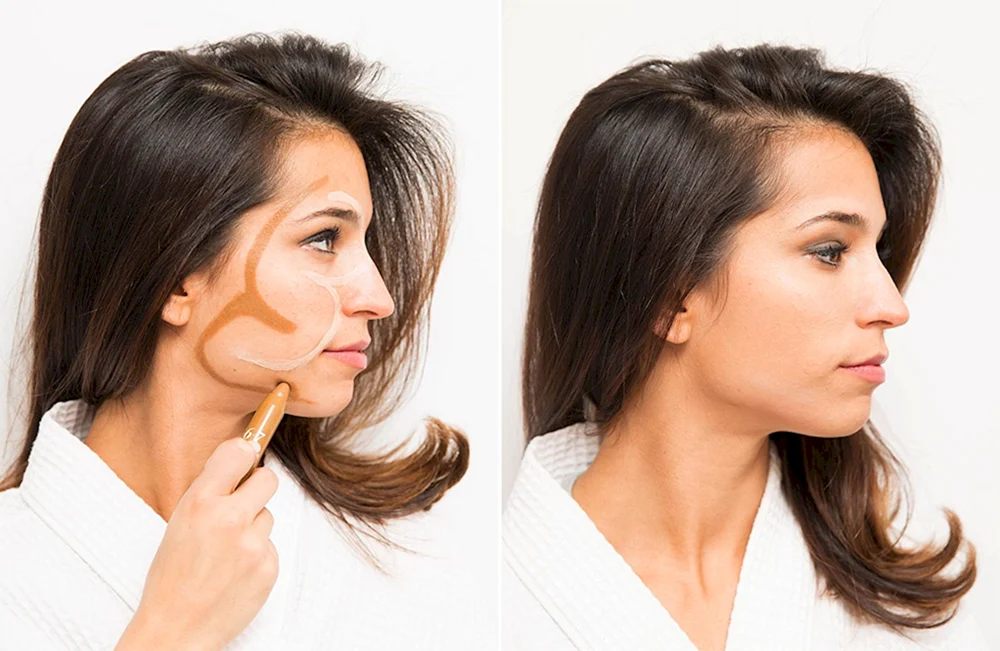 Frisuren für eine lange Nase. Nase