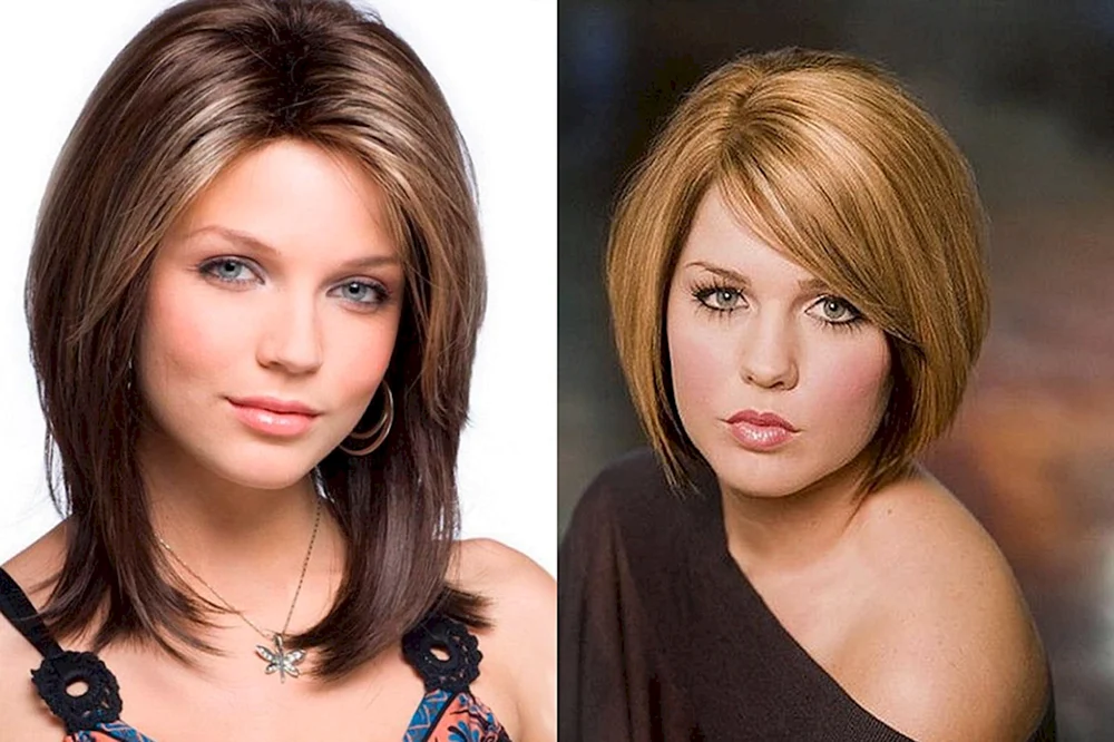 Frisuren für runde Gesichter
