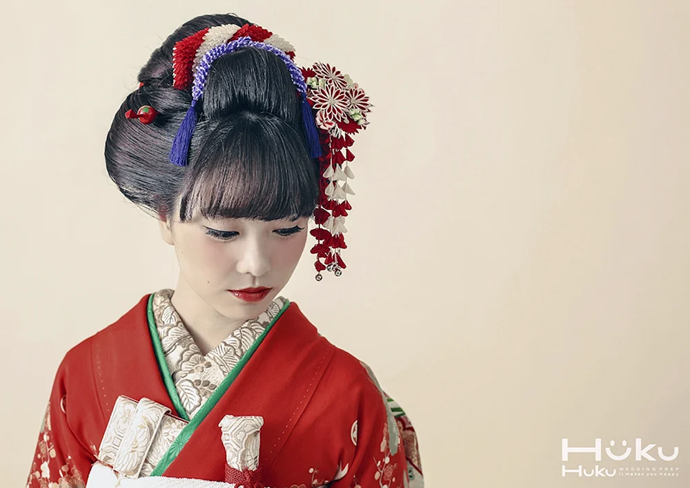 Geisha-Frisuren des alten Japans