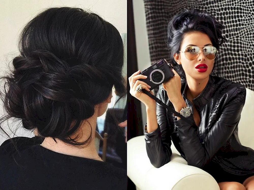 Lange schwarze Haarfrisuren für langes schwarzes Haar
