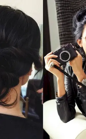 Frisuren für langes schwarzes Haar