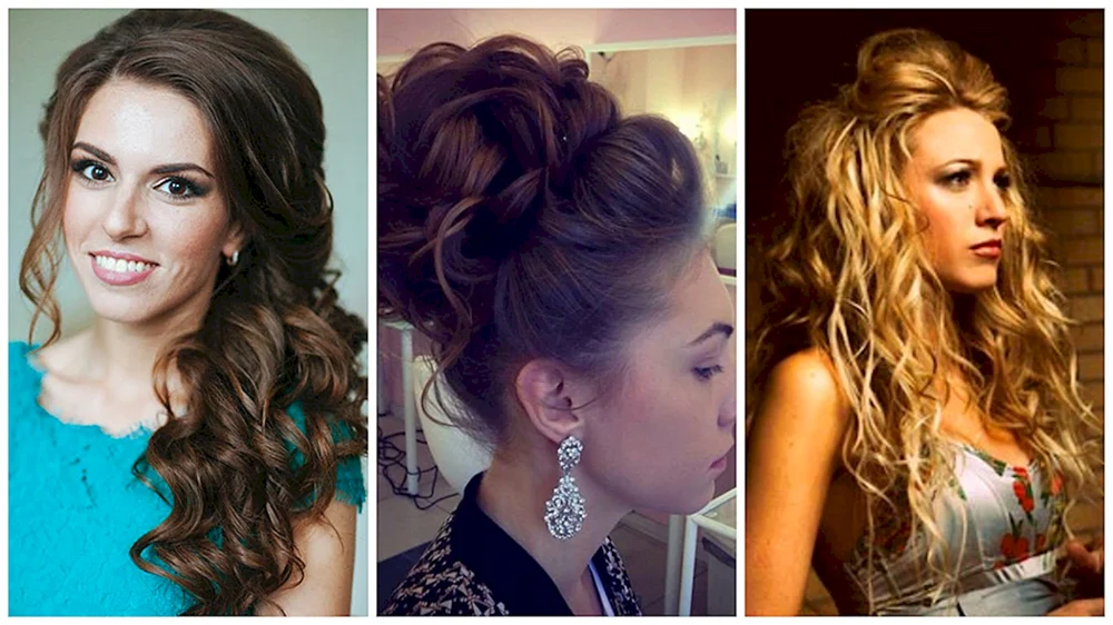 Frisuren für langes gelocktes Haar