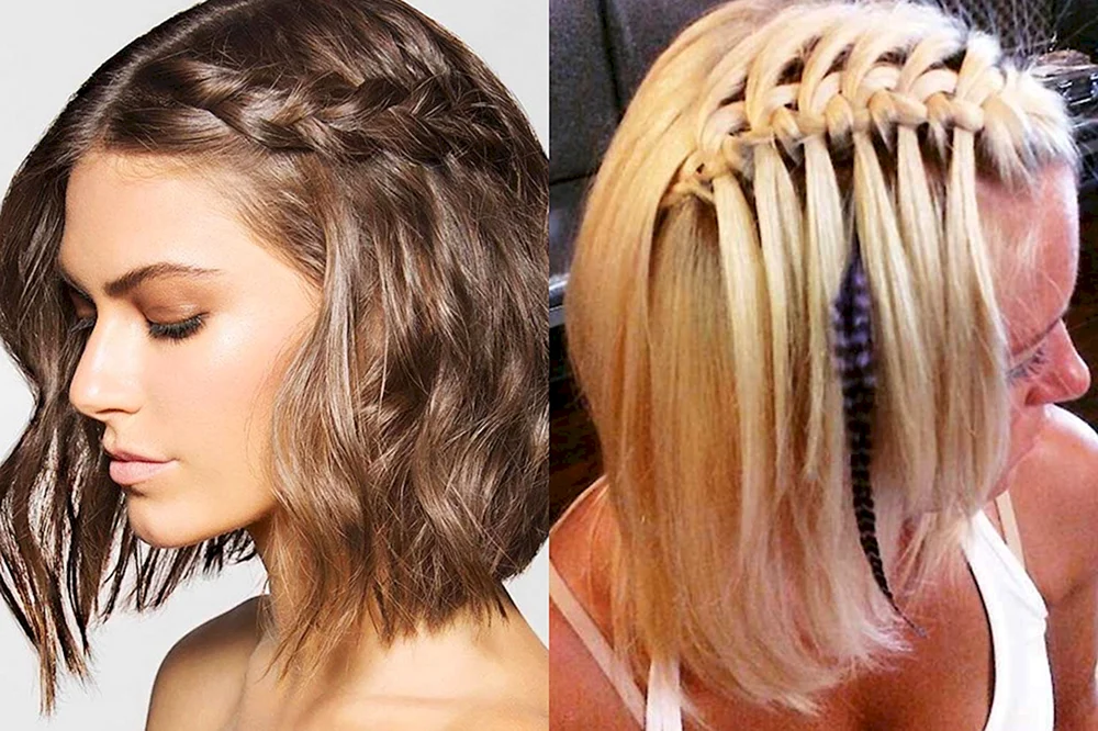 Dutt auf braunem Haar