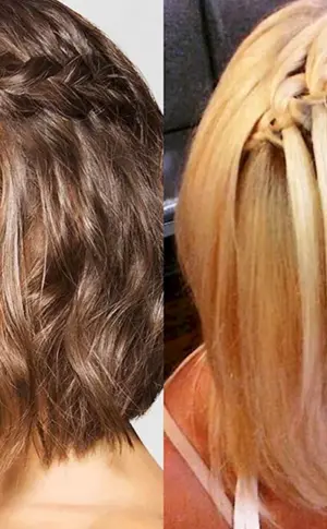 Bobfrisuren mit Zöpfen
