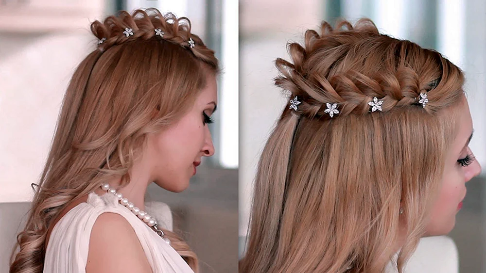Mädchenfrisuren mit Locken für Mädchen