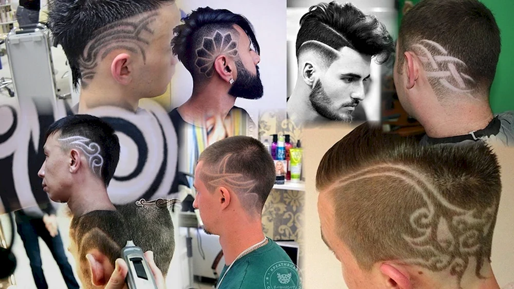 Gemusterte Haarschnitte