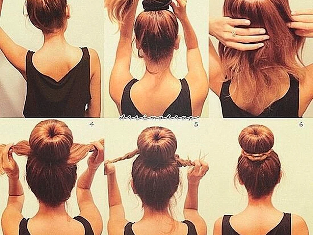 Einfache Frisuren für mittleres Haar