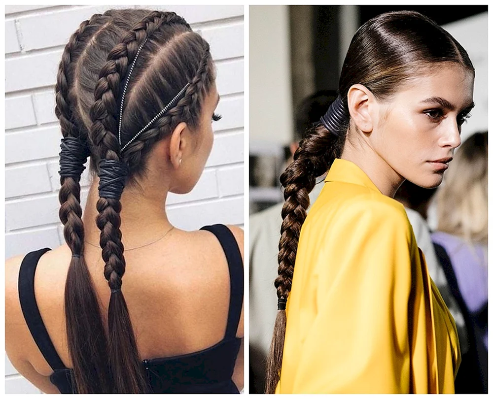 Frisuren mit Zöpfen
