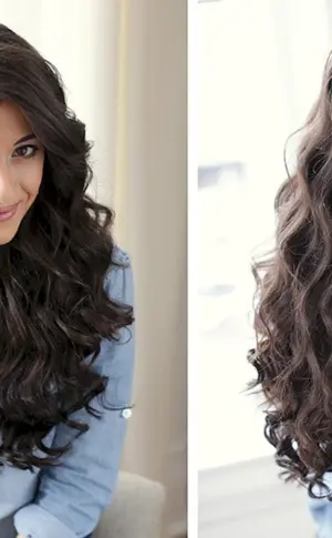Lockenfrisuren für langes Haar
