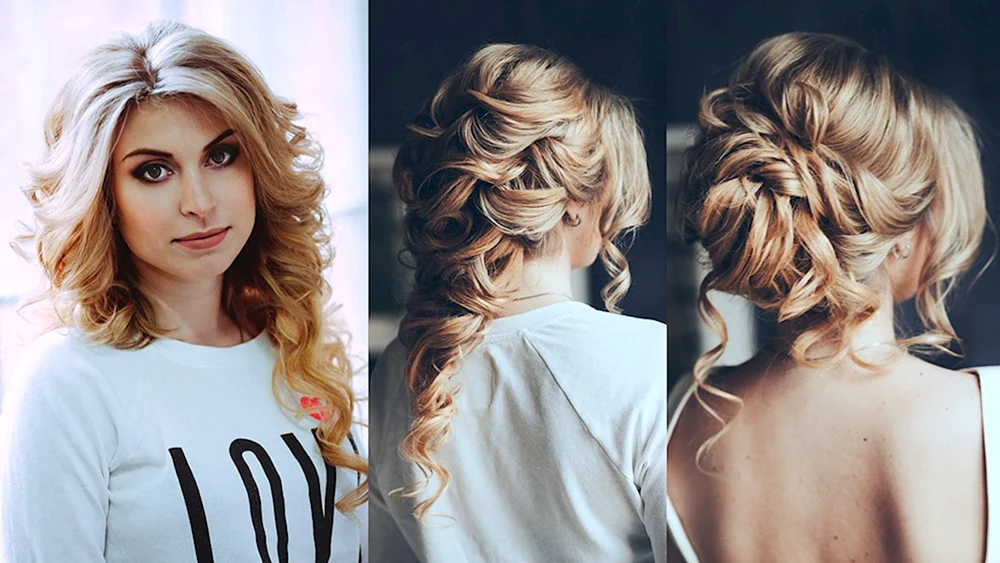 Lockenfrisuren auf mittlerem Haar