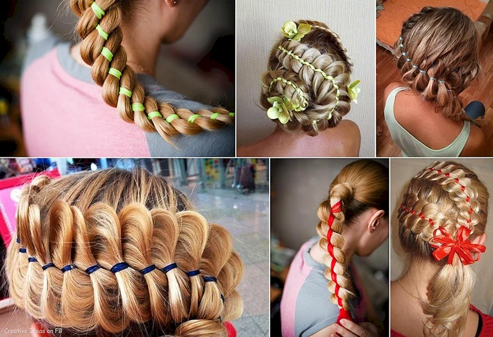 Schleifenfrisuren für Mädchen