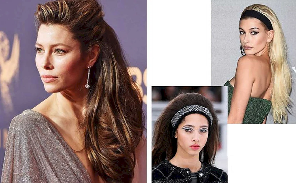 Haare mit gekämmten Haaren auf langem Haar