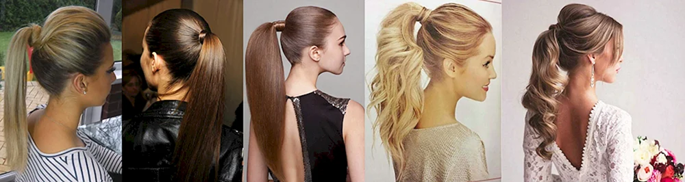 Pferdeschwanzfrisuren für mittleres Haar