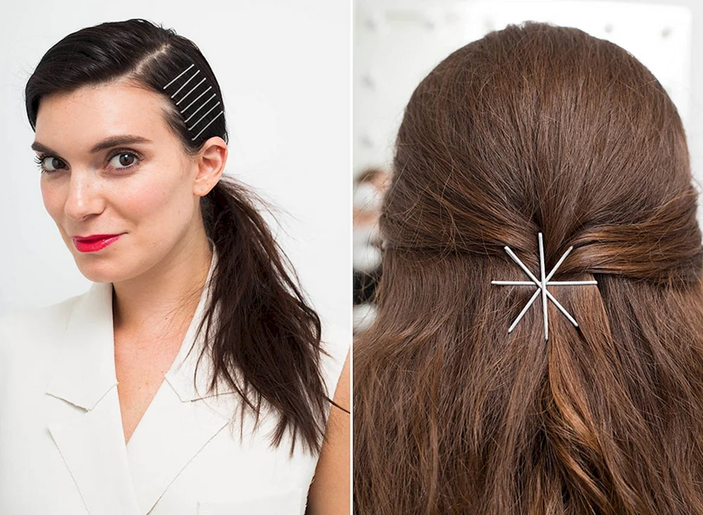 Frisuren mit Haarnadeln