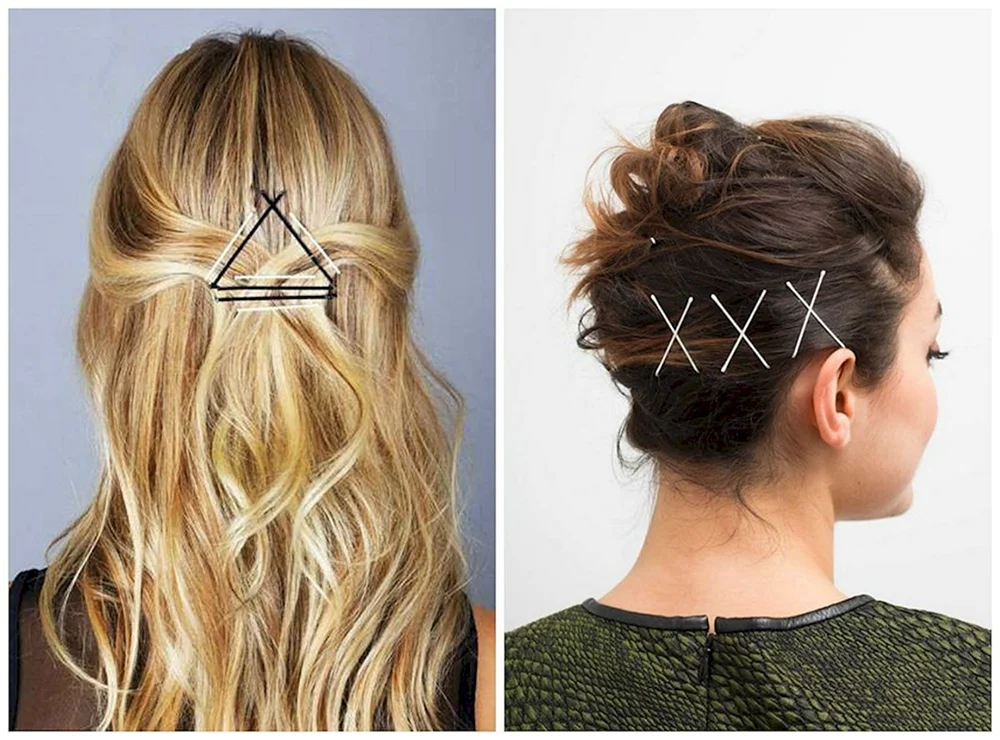 Frisuren mit Haarnadeln