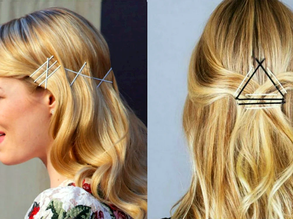 Haarschnitte mit seitlichen Pins