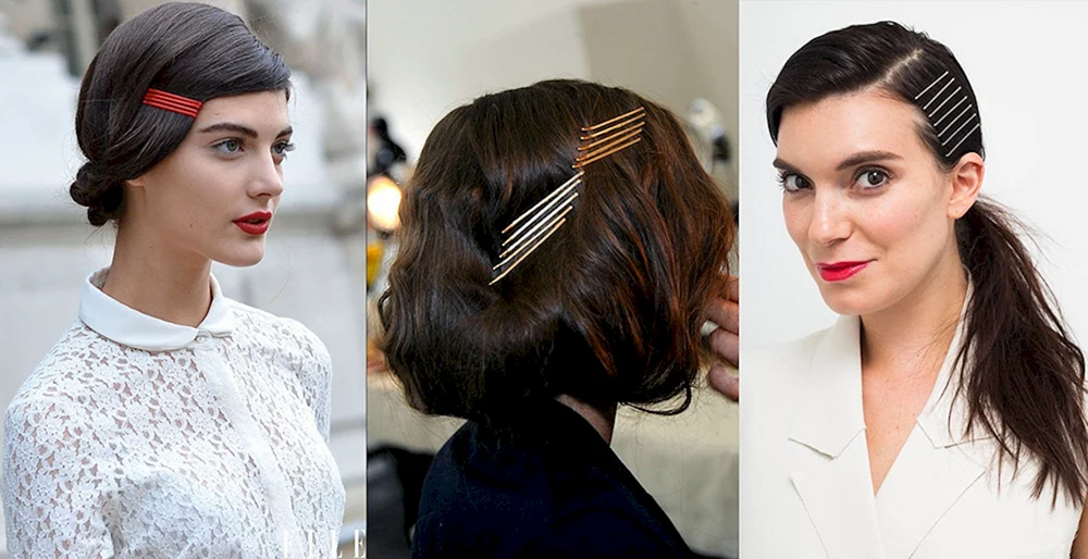 Frisuren mit Haarnadeln