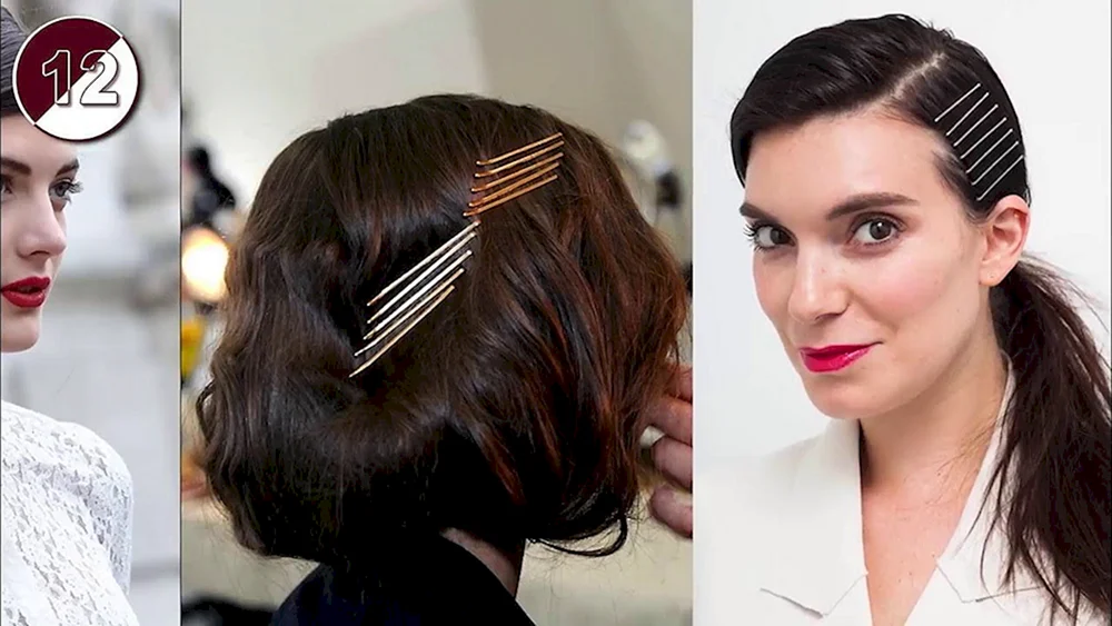 Frisuren mit Haarnadeln