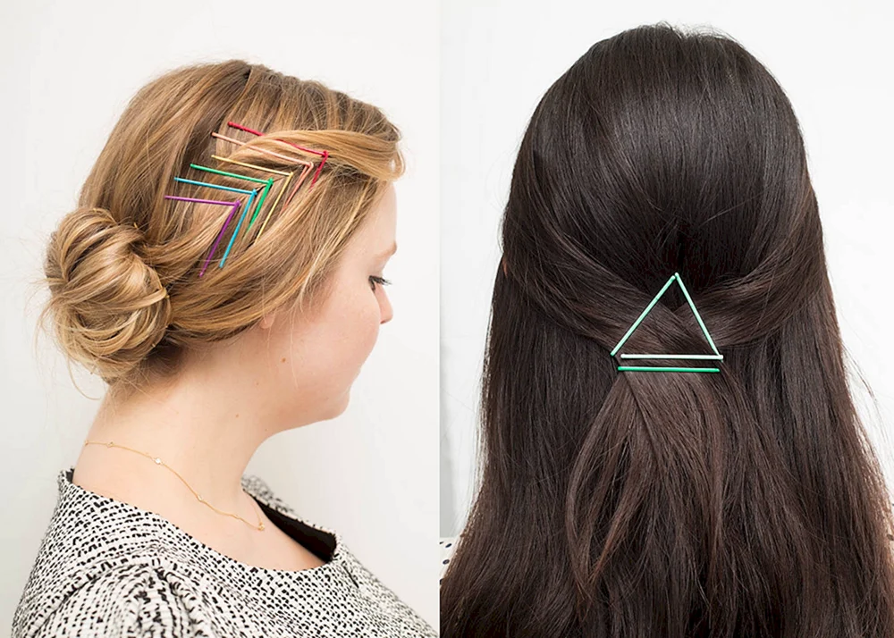 Frisuren mit Haarnadeln