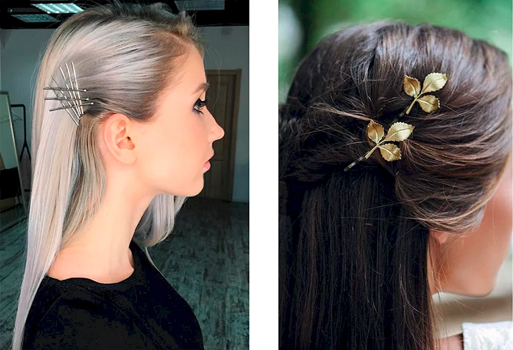 Frisuren mit Haarnadeln