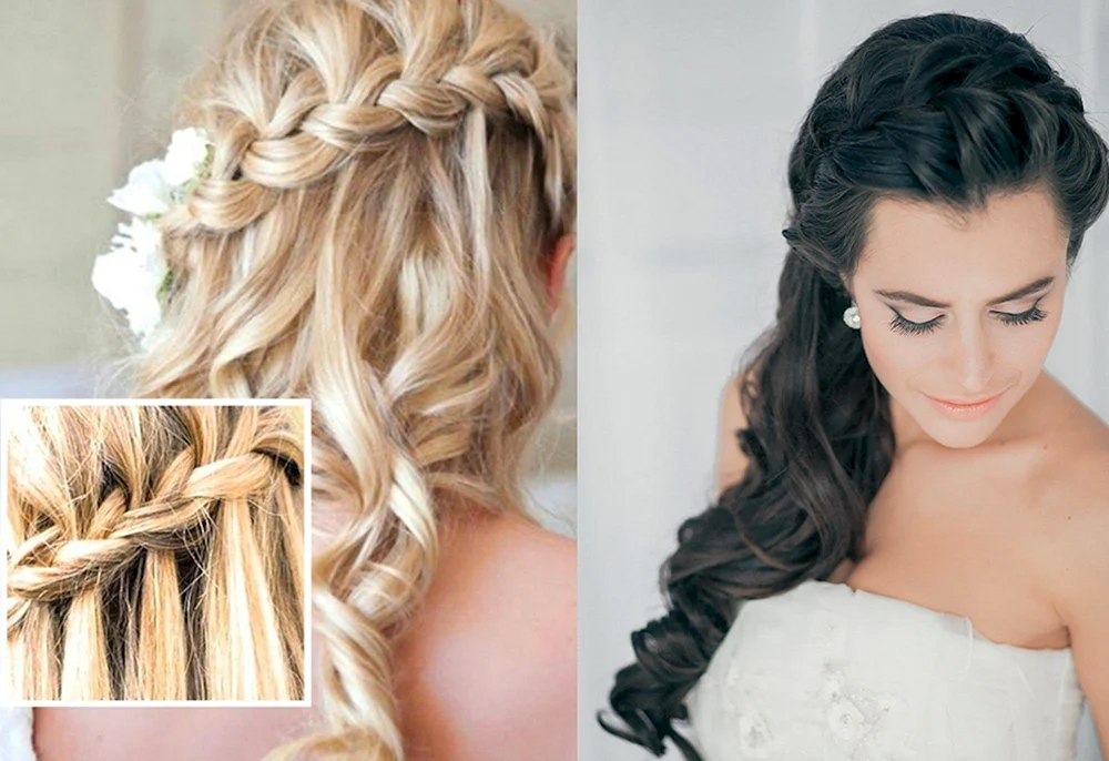 Frisuren für mittleres Haar mit halbdiffusem Haar