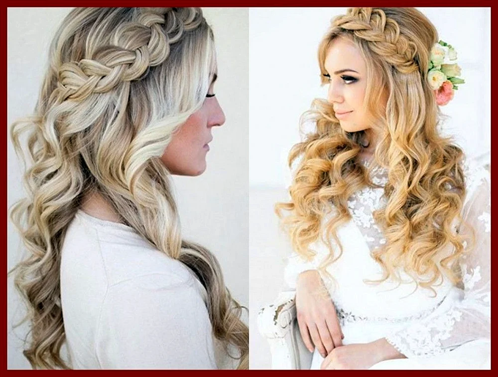 Flechtfrisuren mit offenem Haar