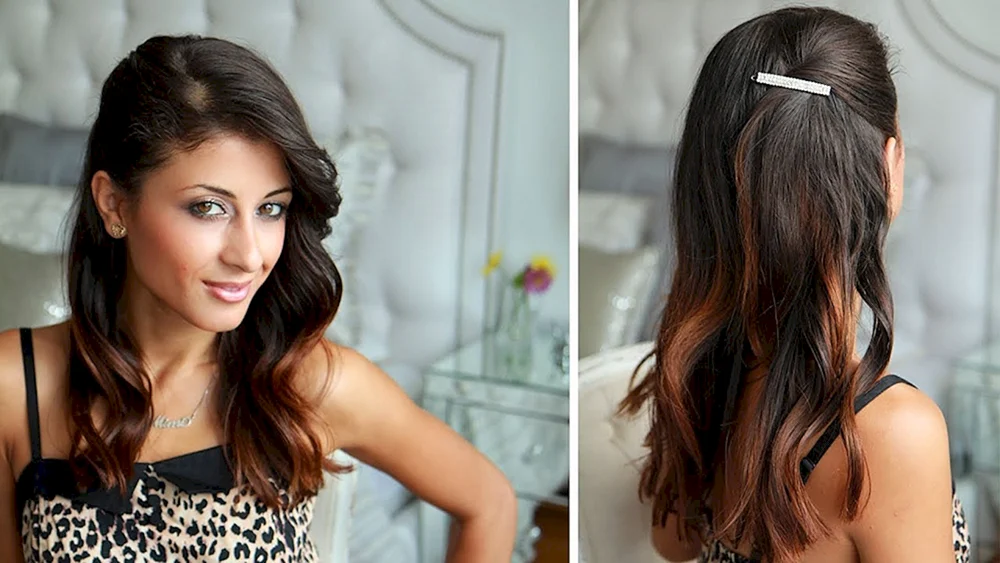 Langhaarlockenfrisuren mit losem Haar