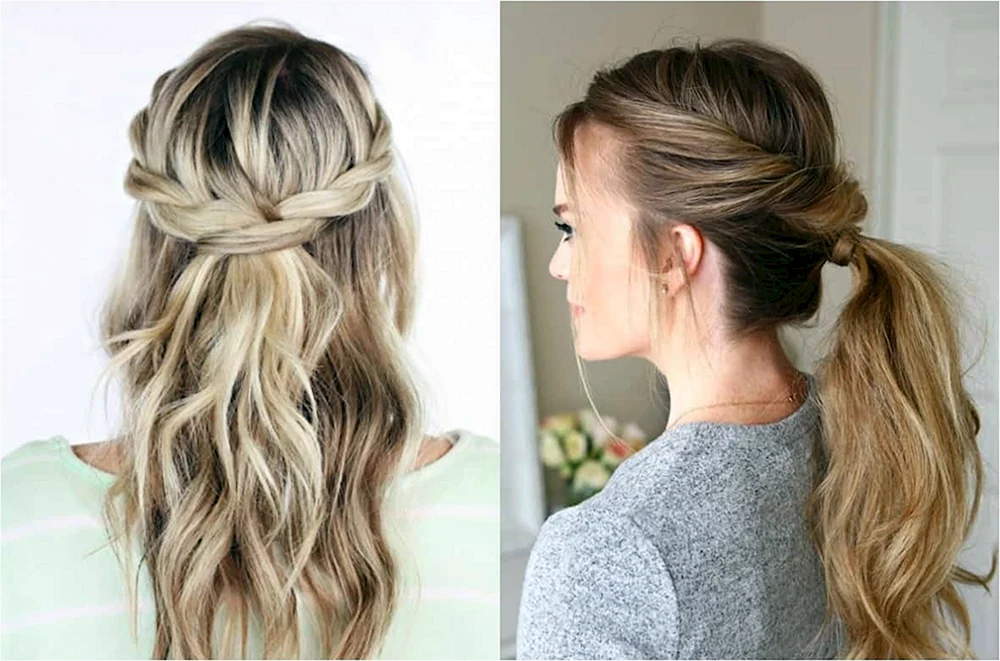 Frisuren mit lockerem Haar Langes Haar