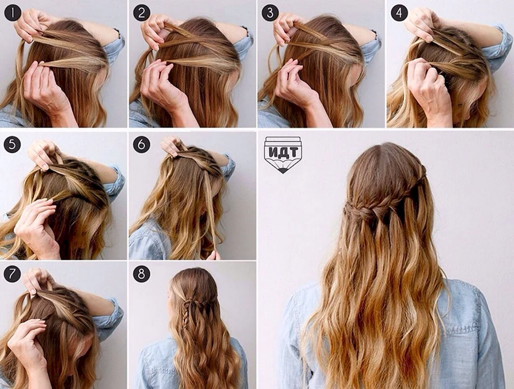 Leichte lockere Frisuren für mittleres Haar