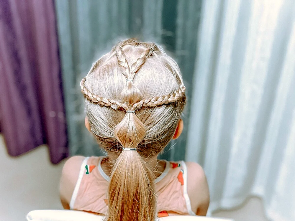 Mädchenfrisuren mit Gummibändern